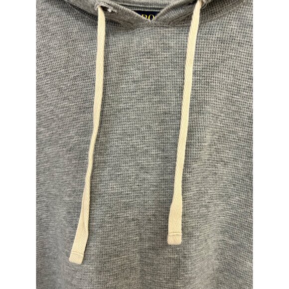 Polo Ralph Lauren Gray Hooded Pullover Sweatshirt Mens Size Large 100% Cotton - Picture 5 of 6